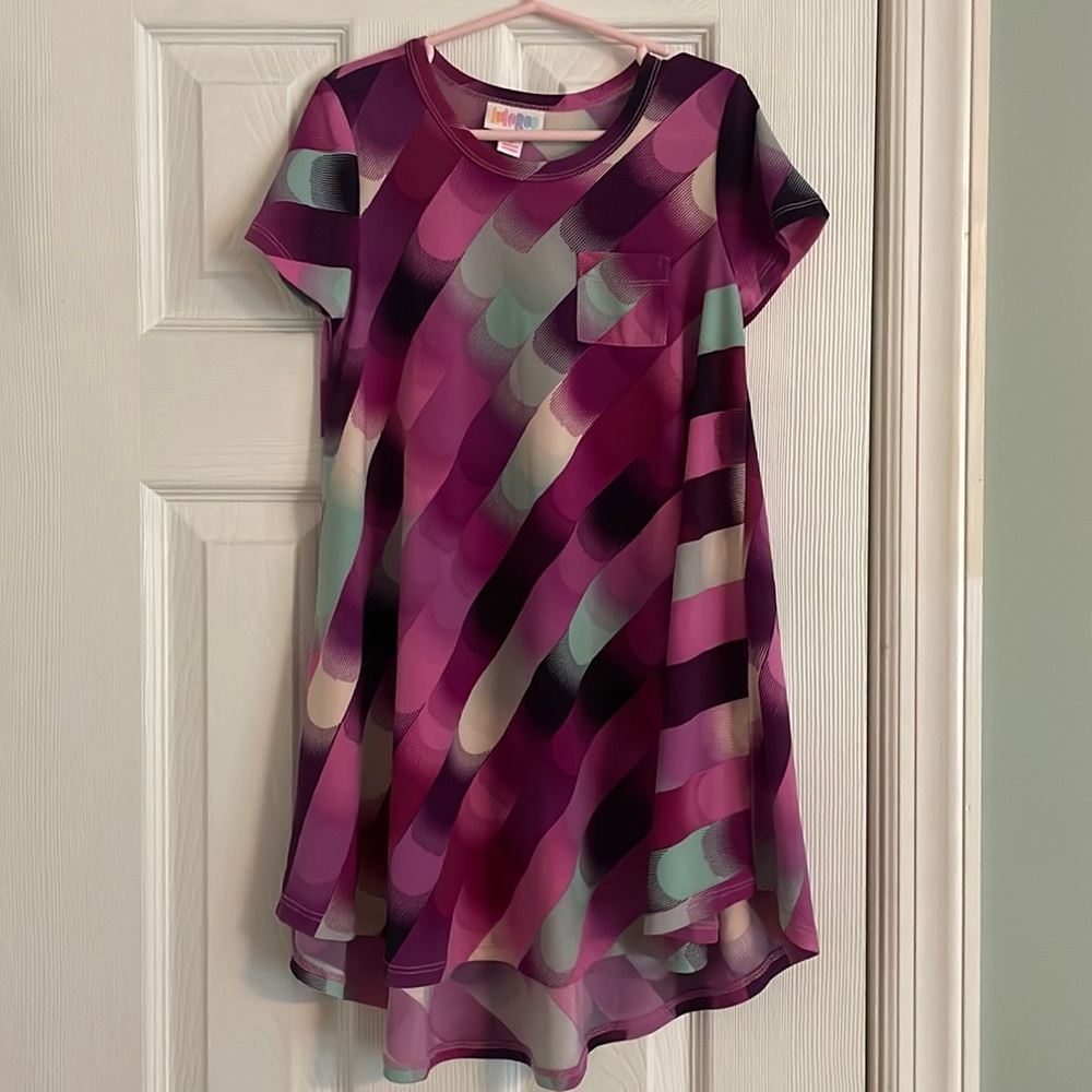 Geometric print swing dress